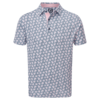 Footjoy Shadow Palm Print Pique Graphite Pink