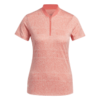 Adidas W UlT C SLD Dames Jaquard Polo Koraal