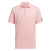 Adidas ULT365 All Over Print Heren Golfpolo Roze 