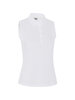 Mouwloos Dames Callaway Polo Shirt Knit Bright White