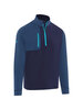 Callaway Aquapel Mixed Media 1/4 Zip Pullover Peacoat