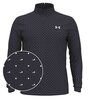 Under Armour Heren Playoff Printed 1/4 Zip Navy Wit Steel