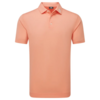 Footjoy Stretch Pique Heren Polo Shirt Solid Papaya
