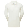 Footjoy ThermoSeries  Langemouw Golfpolo Off White