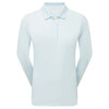 Footjoy ThermoSeries  Langemouw Golfpolo Ice Blue