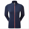 Footjoy Full Zipp Jersey tonal Strip Midlayer Navy