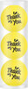 Golfballen Gift Set Thank You Geel