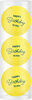 Golfballen Gift Set Happy Birthday To You Geel