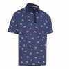Callaway Azalea Gingham Print Golfpolo Peacoat