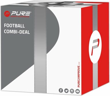 Pure2Improve Football trainer with ball size 4