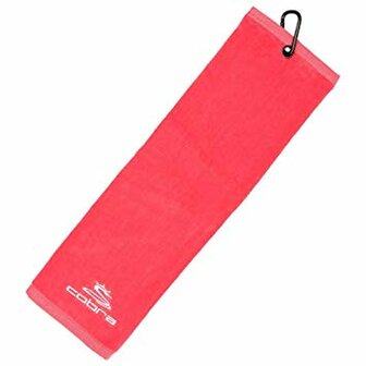 Cobra Tri Fold Golf Handtuch Pink