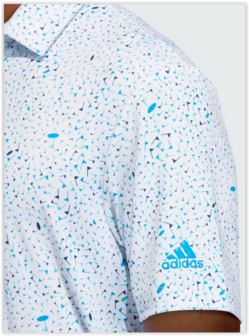 Adidas Flag Print Polo Blurus Semiru