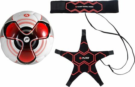 Pure2Improve Football trainer with ball size 5