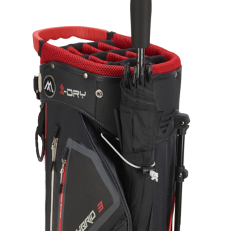 Big Max  Aqua Hybrid 3 Stand Bag Red Black