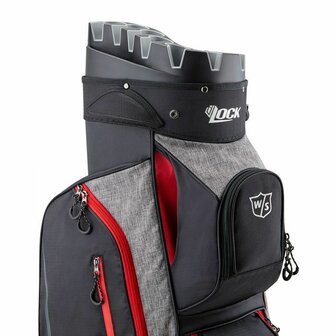 Wilson Staff I Lock 2 cartbag Black Red Grey