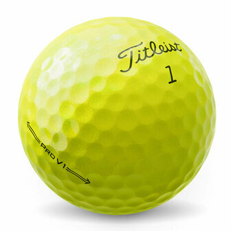 Golfballen Titleist ProV1 2023 Geel