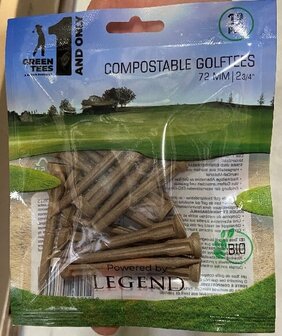 Compostable Golftees 24 stuks