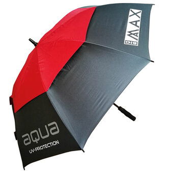 Big Max Aqua UV Golf Paraplu Charcoal Rot