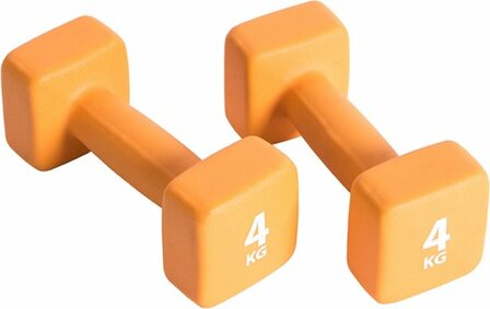 Pure2Improve Neopreen Dumbell Set 4 kg