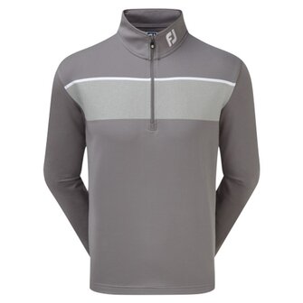 Footjoy Jersey Chest Stripe Chill-Out Pullover Grijs
