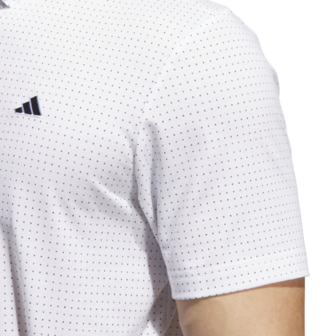 Adidas Heren Golfpolo Go To Rise Print Wit