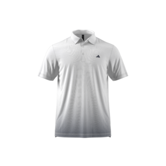 Adidas Heren Golfpolo Go To Rise Print Wit