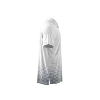 Adidas Heren Golfpolo Go To Rise Print Wit