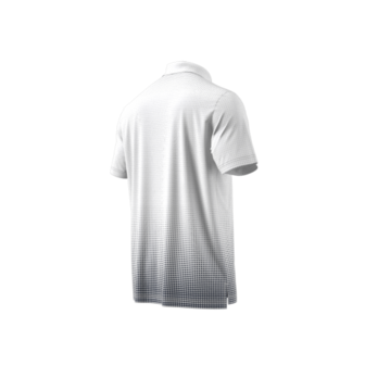 Adidas Heren Golfpolo Go To Rise Print Wit