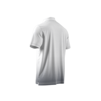 Adidas Heren Golfpolo Go To Rise Print Wit