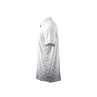 Adidas Heren Golfpolo Go To Rise Print Wit