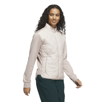Adidas W Ultimate Quilted Dames Golfjas Beige