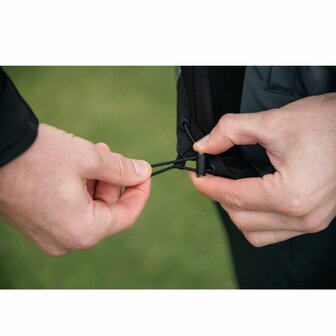 Callaway 1/2 Zip Heren Waterresistant Windproof Jacket Zwart Grijs