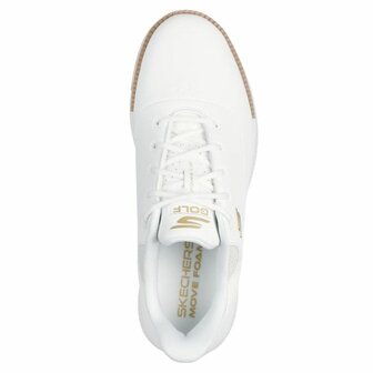 Skechers Go Golf Jasmine 2GF Dames Golfschoenen Wit Goud