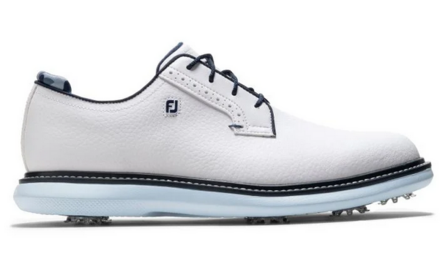 Footjoy Heren Golfschoenen Traditions Wit Sky Blue