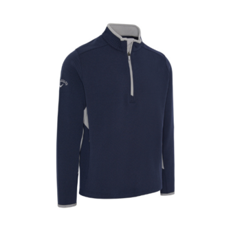 Callaway Blocked LS 1/4 Zip Pullover Peacoat Heren