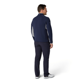 Callaway Blocked LS 1/4 Zip Pullover Peacoat Heren