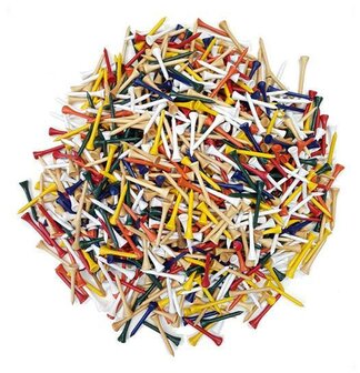 Masters Mixed Bamboo Tees 70 mm 1000 Stuks