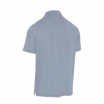 Callaway Heren Golfpolo Tee All Over Print Navy Bright White Maat M