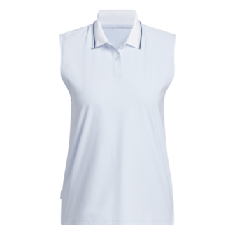 Adidas W BTC Twist Mouwloze Dames Polo Lichtblauw