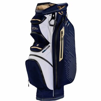 Sun Mountain C-130 H2NO Cartbag Waterdicht Navy Gold White