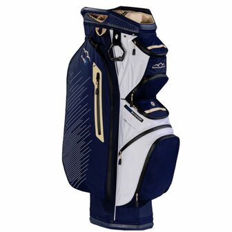 Sun Mountain C-130 H2NO Cartbag Waterdicht Navy Gold White