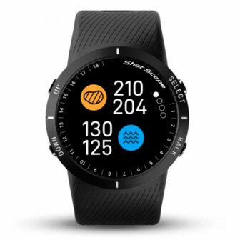 Shot Scope Premium GPS Golf Golfhorloge V5 Zwart Incl. 16 Tracking Tags