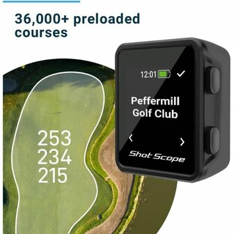 Shot Scope Pro LX Rangefinder + Tracking Set 16