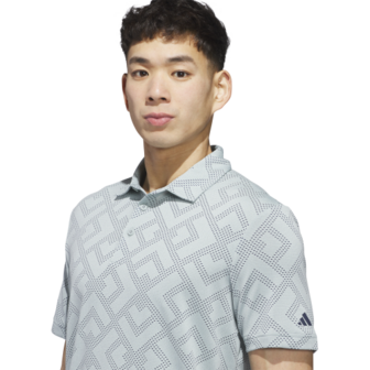 Adidas Ultimate CLSN Jacquard Heren Golfpolo Wosa Navy