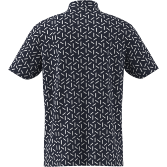 Adidas Ultimate Mesh Printed Heren Golfpolo Navy Wit