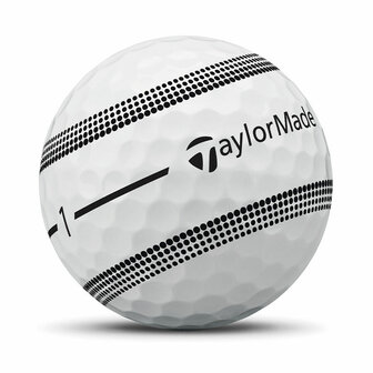 Taylormade TP5X Stripe Golfballen Wit