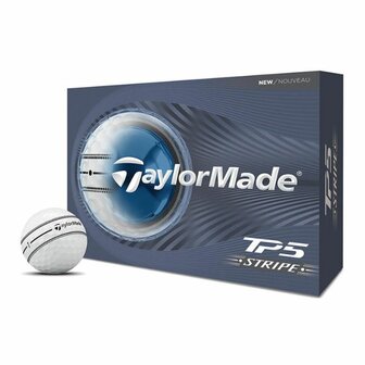 Taylormade TP5 Stripe Golfballen Wit 2026