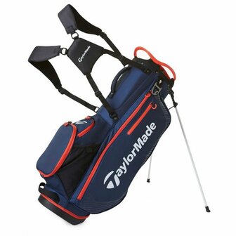 Taylormade TM23 Pro Standbag Navy Rood