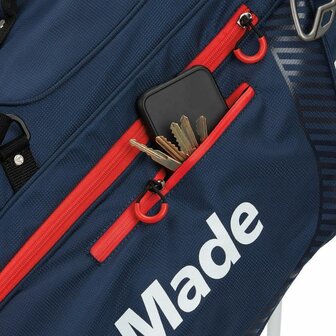 Taylormade TM23 Pro Standbag Navy Rood