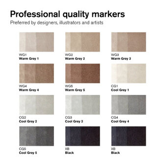 Winsor &amp; Newton Promarker Brush Neutral Tones 12-Pack